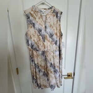 Sleeveless Tie-Dye Dress